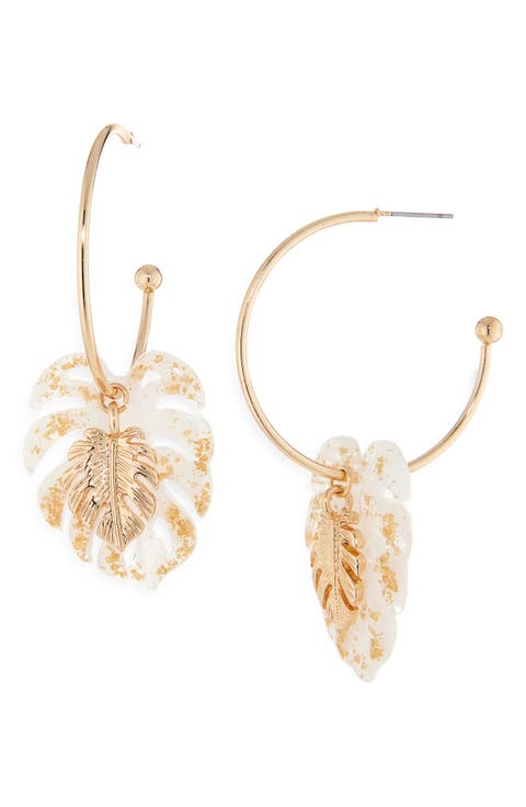 Star Burst Drop Earrings