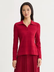 Misook Textured Soft Knit Top