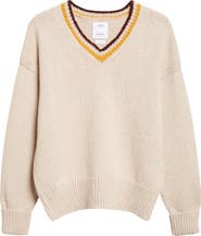 VISVIM College Wool & Cashmere V-Neck Sweater