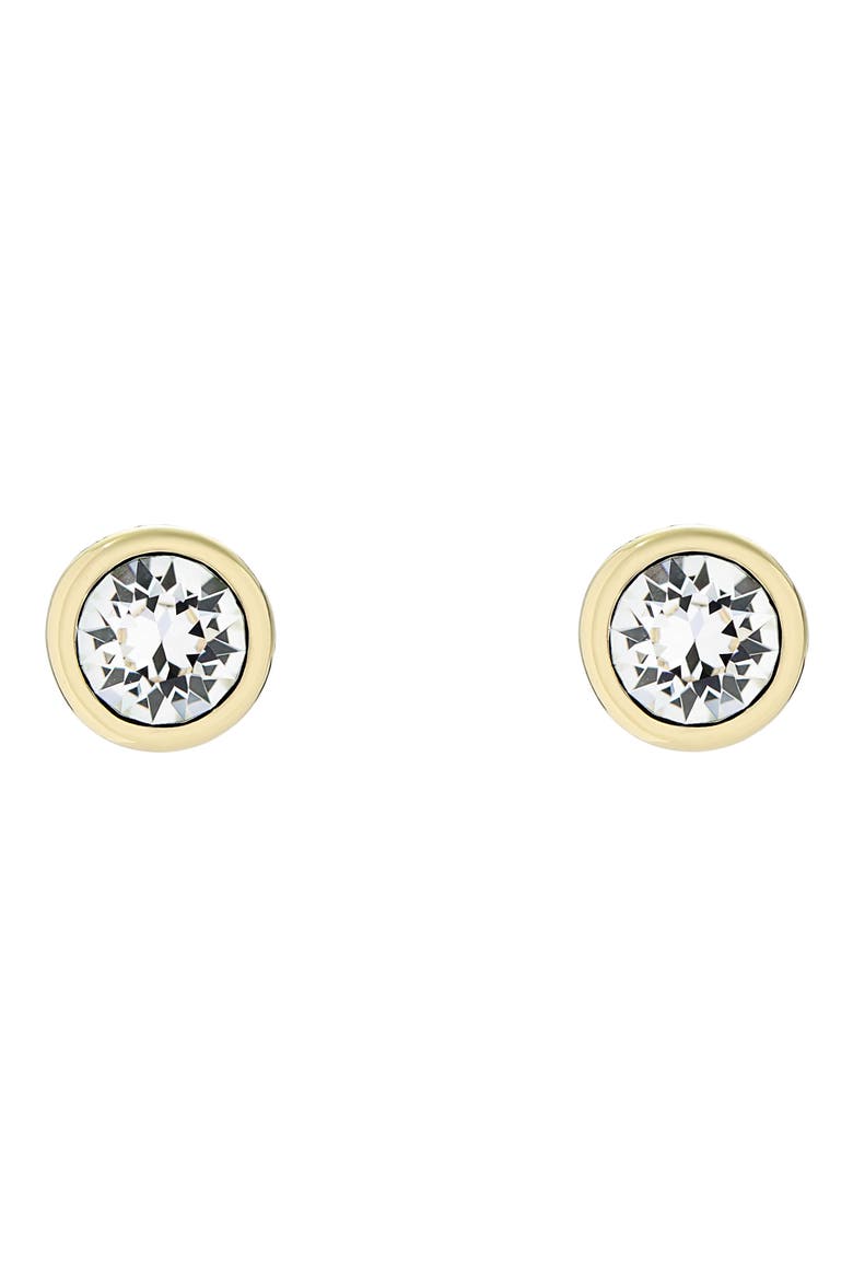 Sinaa Crystal Stud Earrings, Main, color, GOLD TONE CLEAR CRYSTAL
