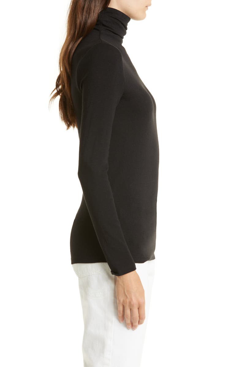 Nordstrom Signature Funnel Neck Knit Top, Alternate, color, Black