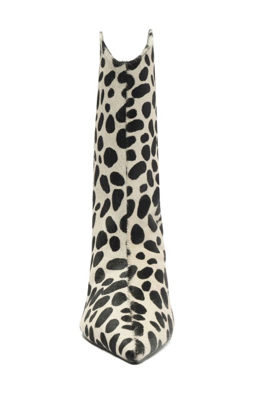 Schutz Maryann Curve Genuine Calf Hair Pointed Toe Bootie