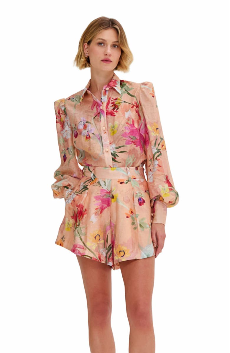 PatBO Lily Flower Short, Alternate, color,