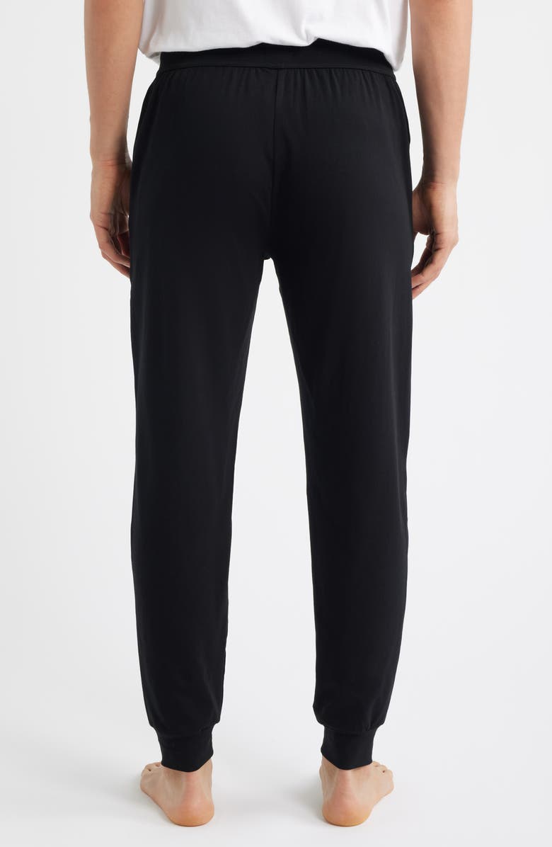 BOSS Unique Cotton Blend Pajama Joggers, Alternate, color, Black