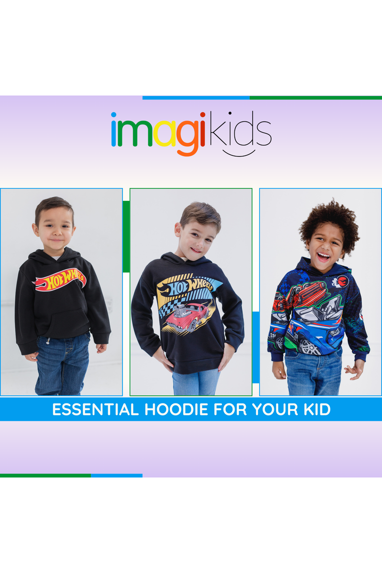 Fleece Hooded Sweatshirt, Alternate, color, Navy Allover Print