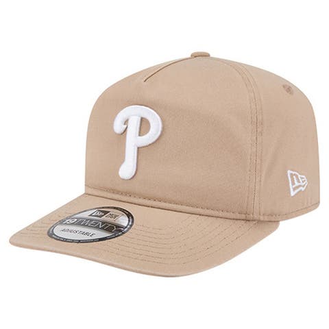 Men's New Era Light Beige Philadelphia Phillies Cam 19TWENTY Adjustable Hat