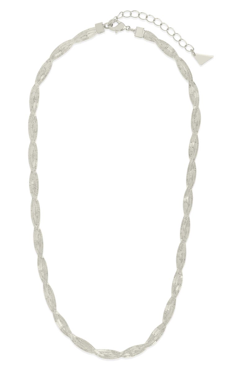 Sterling Forever Oakley Chain Necklace, Alternate, color, Silver