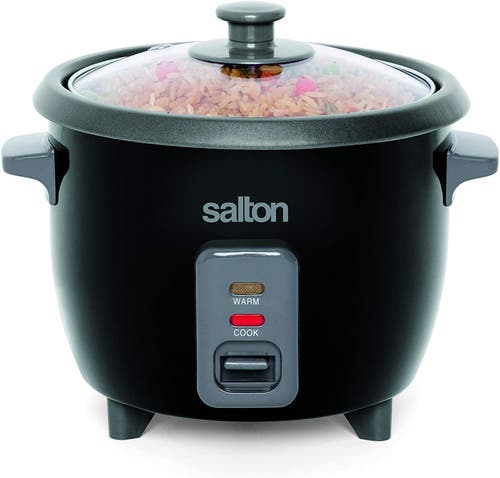 Salton Automatic Rice Cooker 6 Cup In Black
