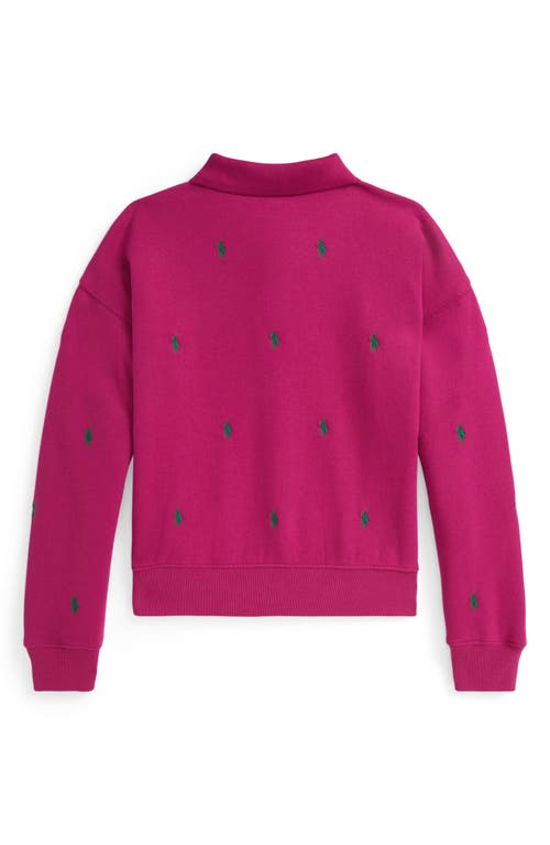 Polo Ralph Lauren Kids' Animated Logo Sweatshirt In Pink