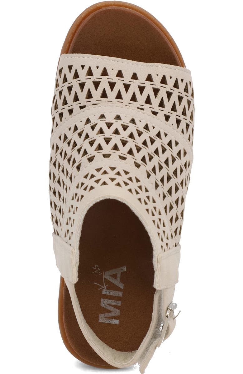 MIA Kids' Mollee Block Heel Sandal, Alternate, color, Off White