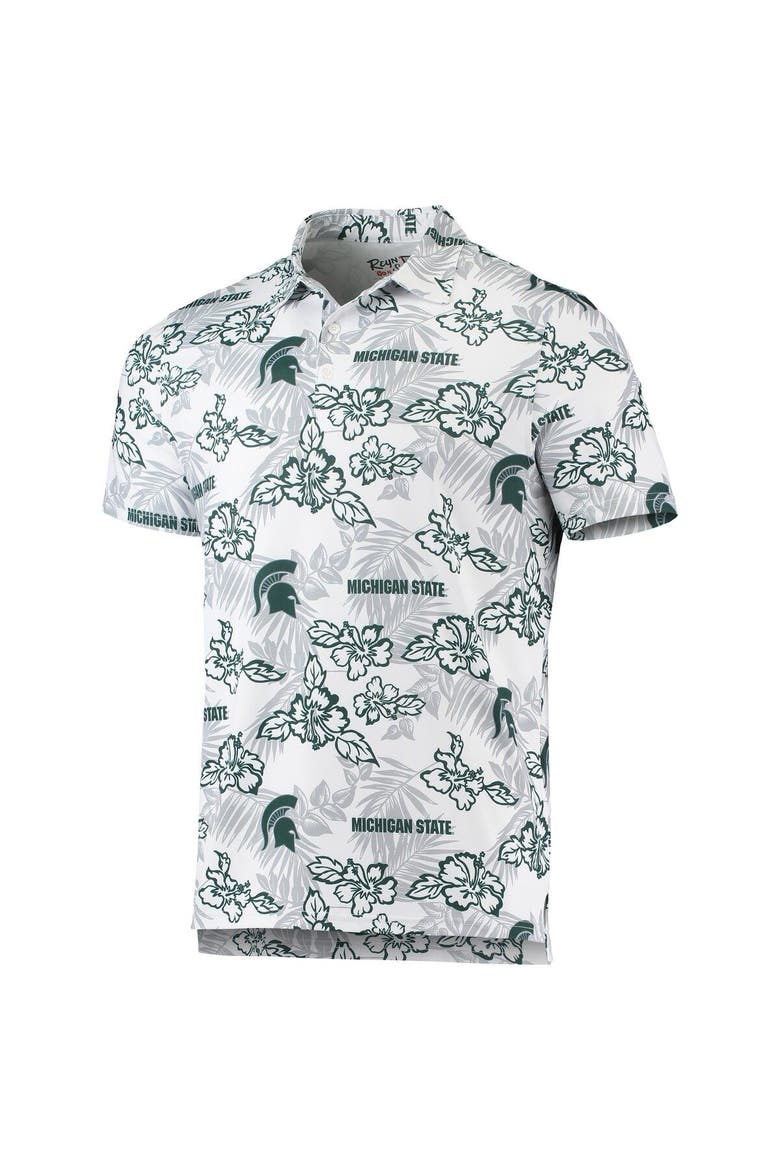 Men's Reyn Spooner White Michigan State Spartans Performance Polo, Alternate, color, White