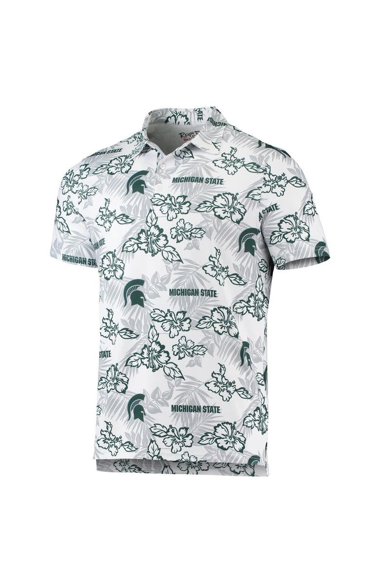 Reyn Spooner Men's Reyn Spooner White Michigan State Spartans Performance Polo, Alternate, color, White