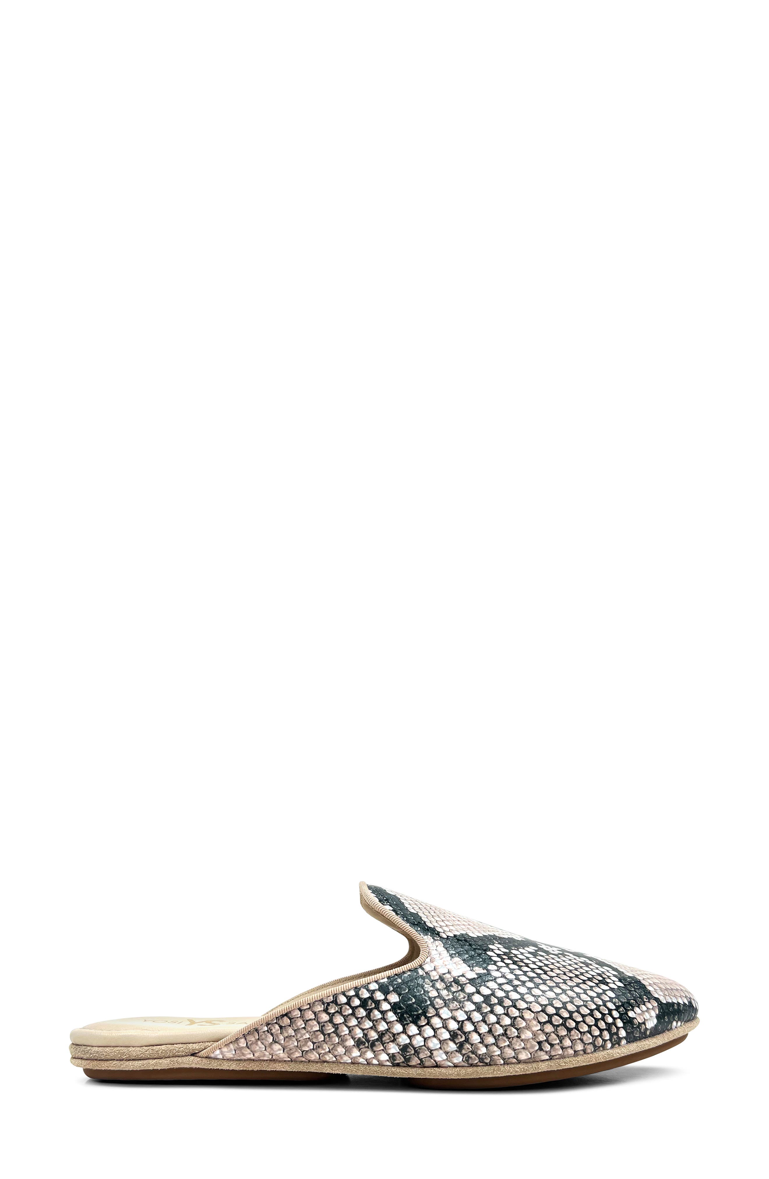 Vidi Snake Embossed Mule, Alternate, color, NATURAL SNAKE