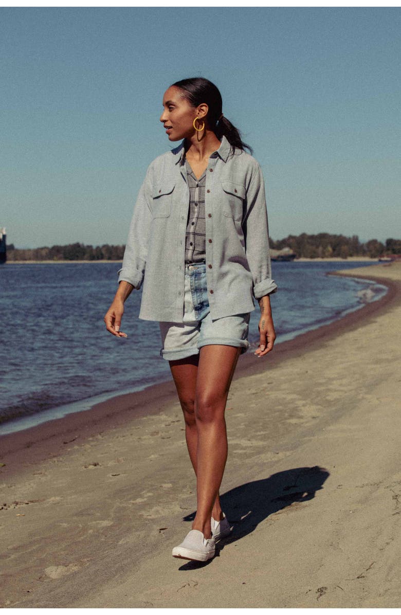 Bridge & Burn Lenon Shirt, Alternate, color, Denim Twill