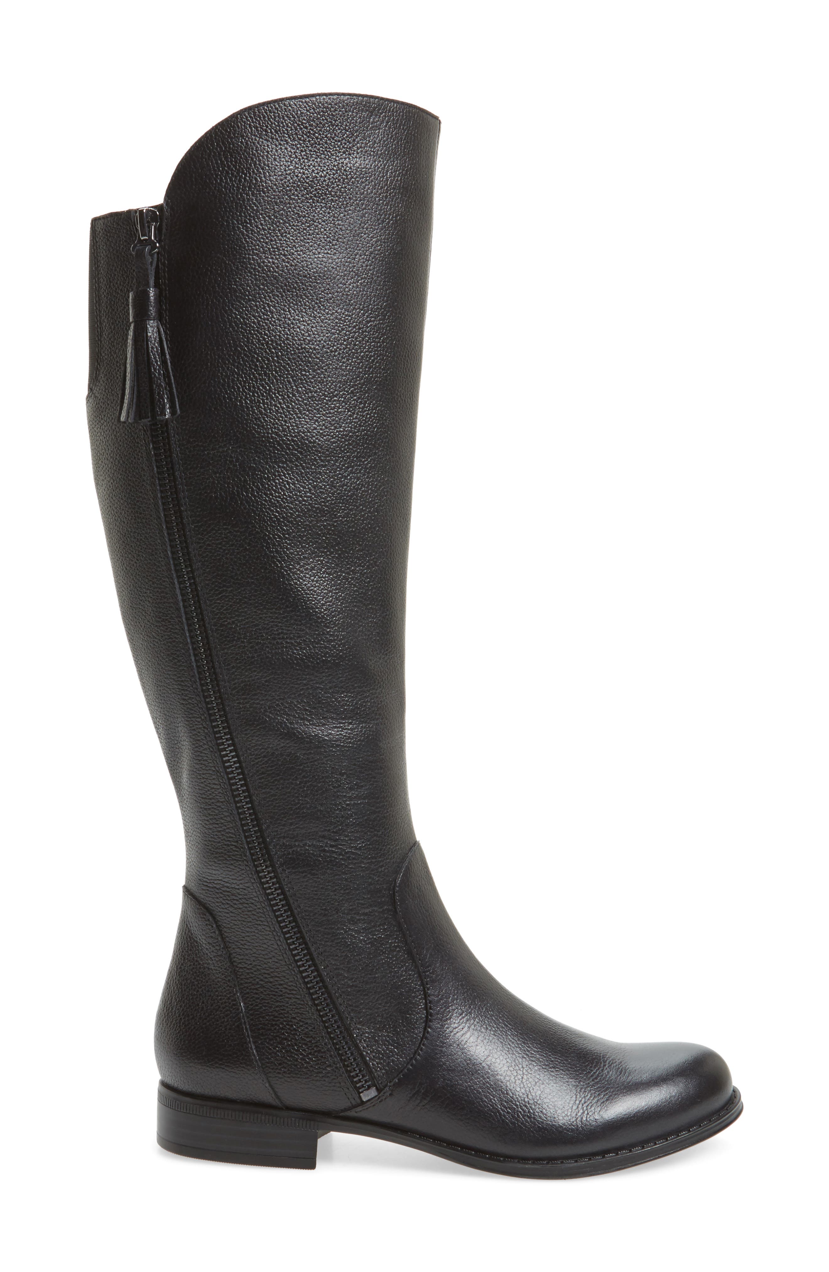 Jinnie Tall Boot, Alternate, color, BLACK LEATHER
