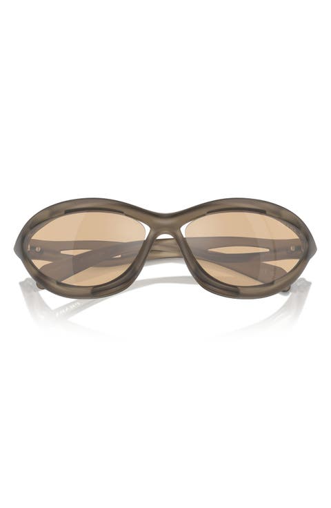 63mm Oversize Cat Eye Sunglasses