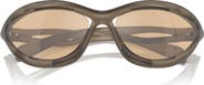Prada 63mm Oversize Cat Eye Sunglasses