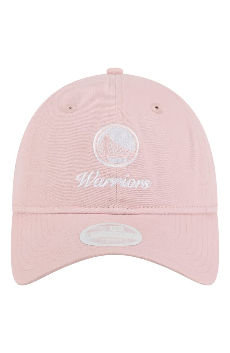 New Era Women's New Era Pink Golden State Warriors Gameday Preppy 9TWENTY Adjustable Hat, Alternate, color, Pink