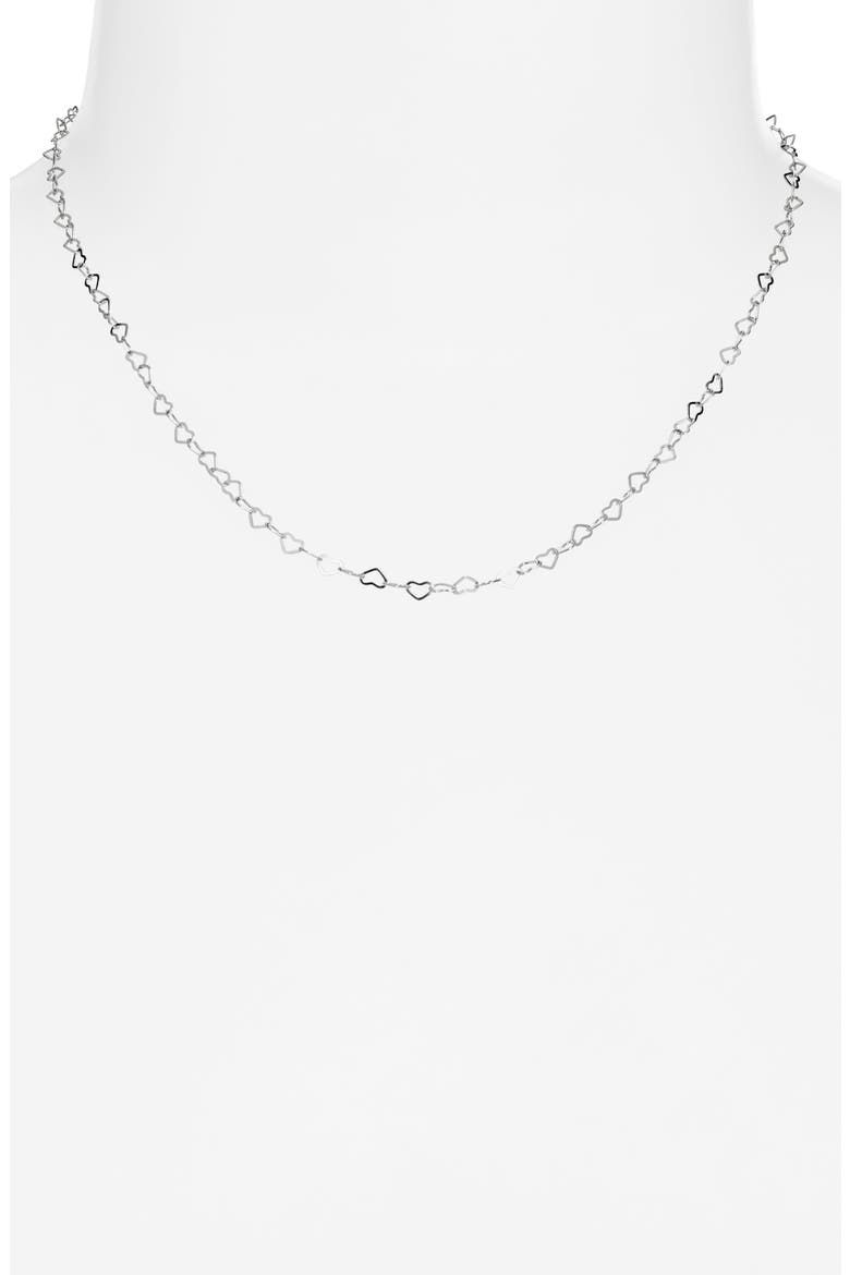 Adore Chain Necklace, Alternate, color, STERLING SILVER