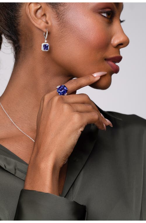 Bony Levy Tanzanite & Diamond Ring In 18k Wg/tanzanite/diamond