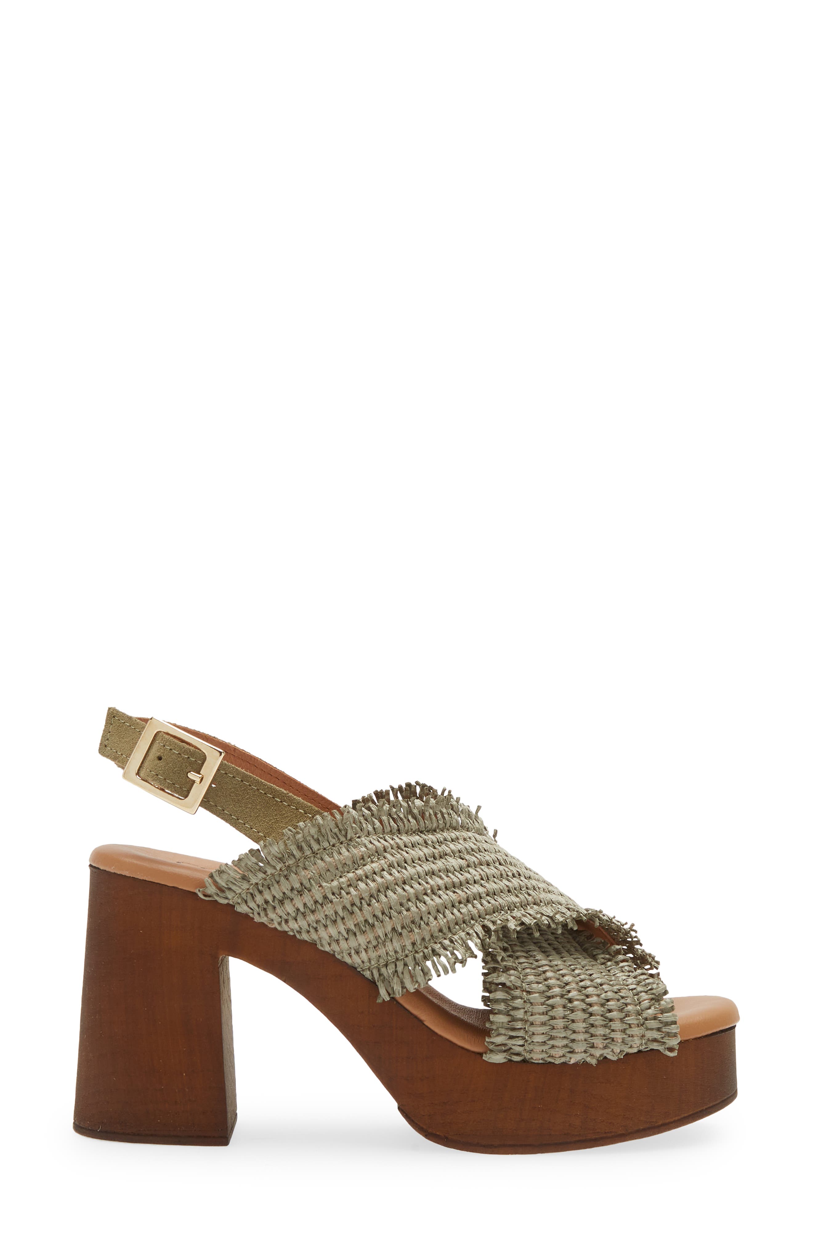 Wendy Platform Sandal, Alternate, color, MILITARE