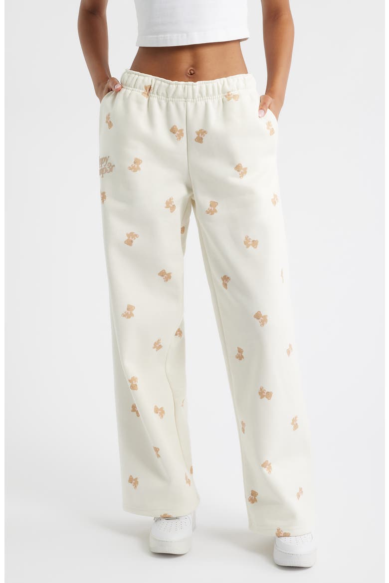 Dreams Wide Leg Sweatpants, Main, color, CREAM