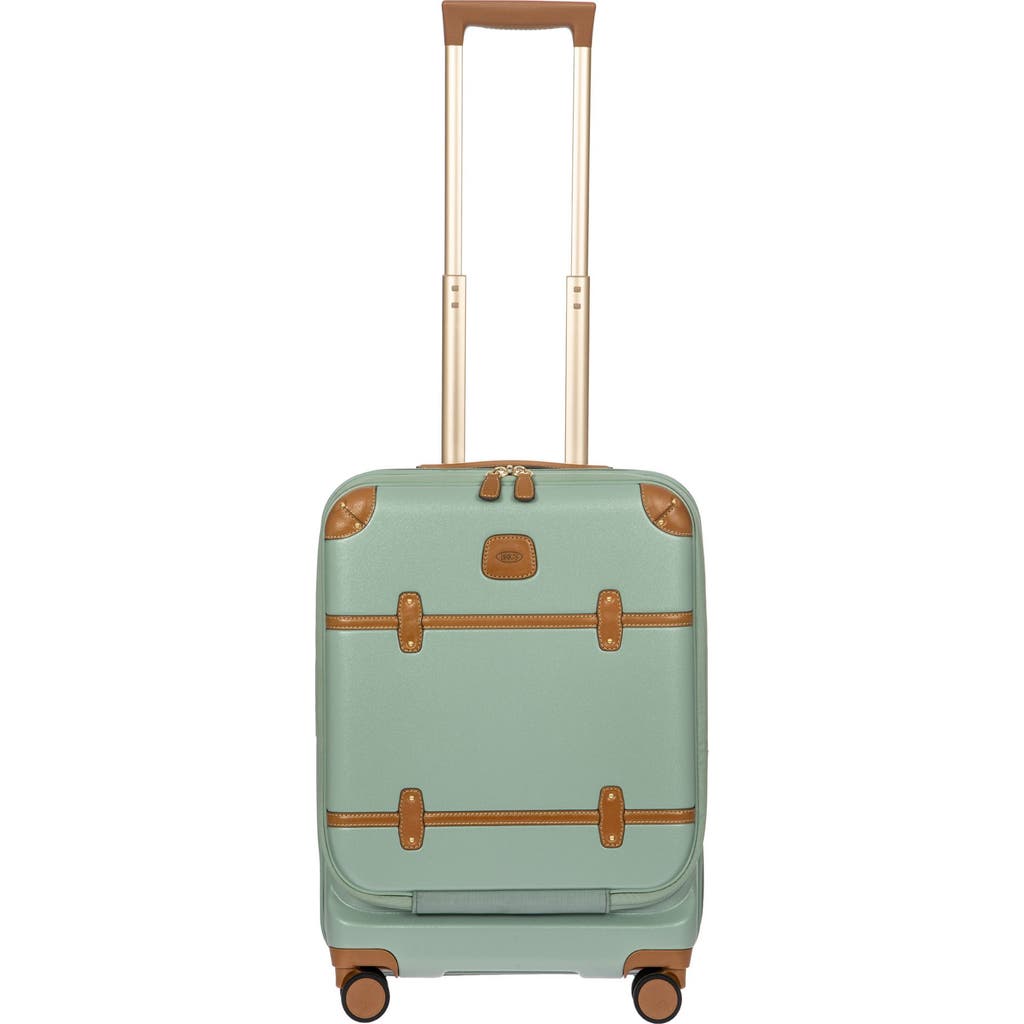 Bric's Bellagio 3.0 21" Carry-on Expandable Spinner W/pocket In Green