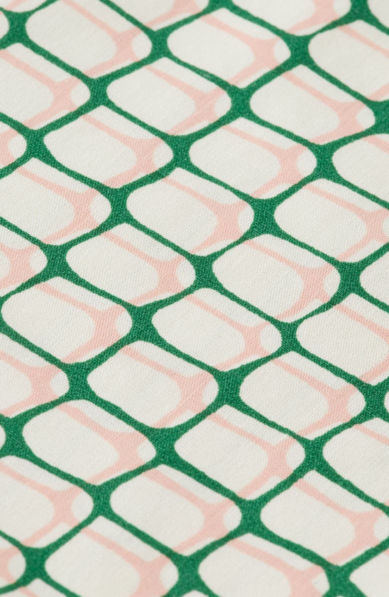 Scotch & Soda Kids' Geo Print Camp Shirt, Alternate, color, Doubles Net