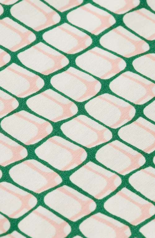 Scotch & Soda Kids' Geo Print Camp Shirt In Doubles Net