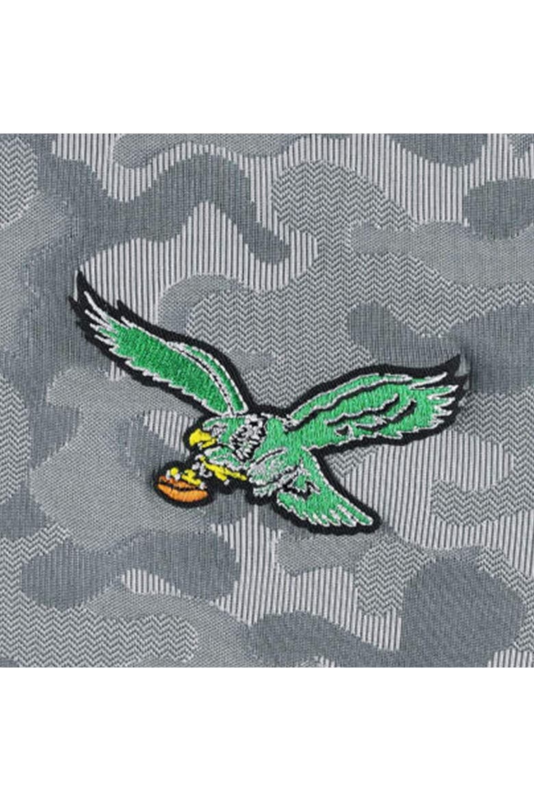 Men's Antigua Gray Philadelphia Eagles Brigade Throwback Quarter-Zip Top, Alternate, color, Gray