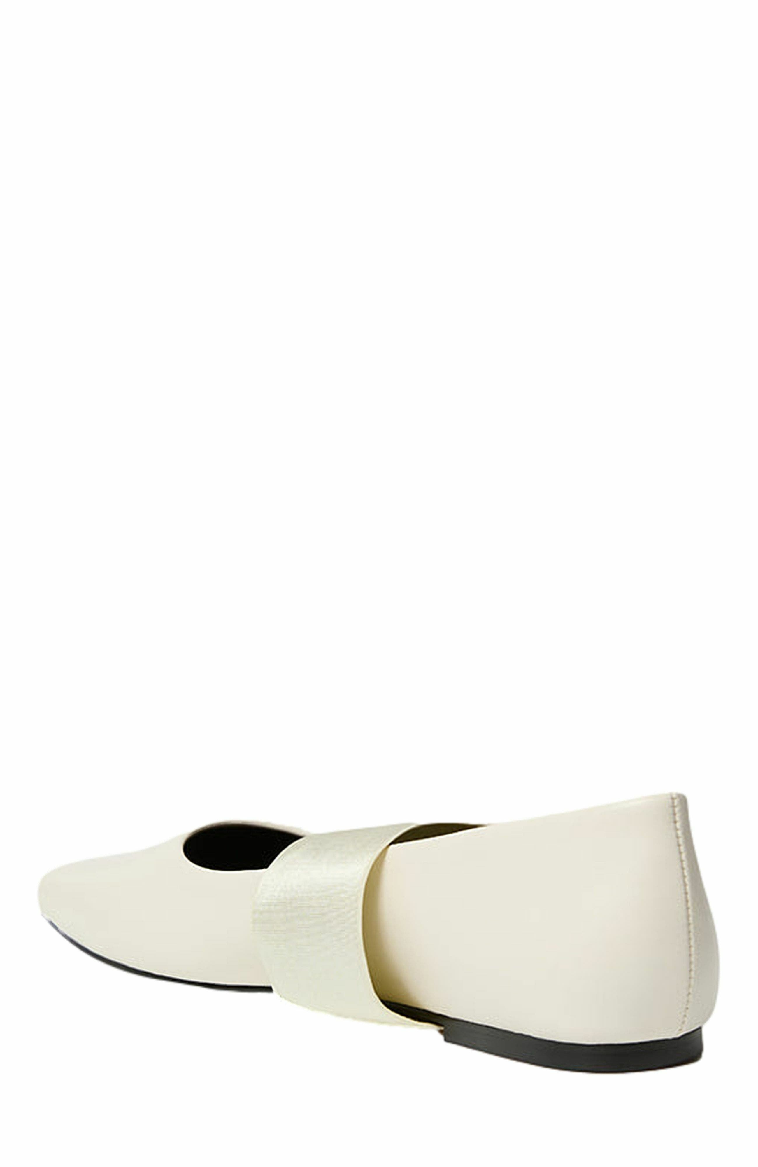 WeWoreWhat Strap Ballet Flat, Alternate, color, Ivory