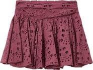 AllSaints Dotty Pleated Eyelet Miniskirt