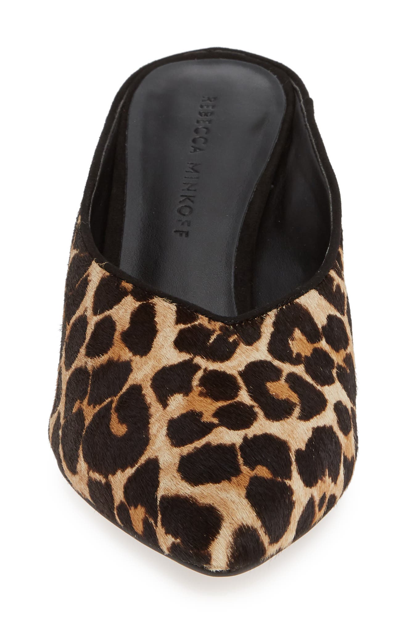 Rebecca Minkoff Gabien Leopard Print Genuine Calf Hair Mule, Alternate, color, 