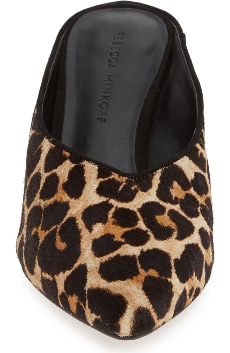 Rebecca Minkoff Gabien Leopard Print Genuine Calf Hair Mule, Alternate, color,