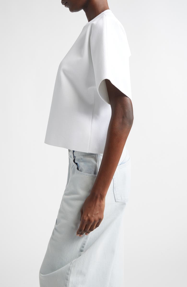 Alaïa Open Back T-Shirt, Alternate, color, Blanc