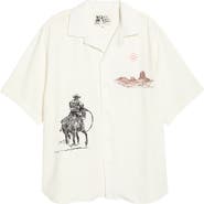 ONE OF THESE DAYS Tomorrow Has Already Spoken Embroidered Camp Shirt