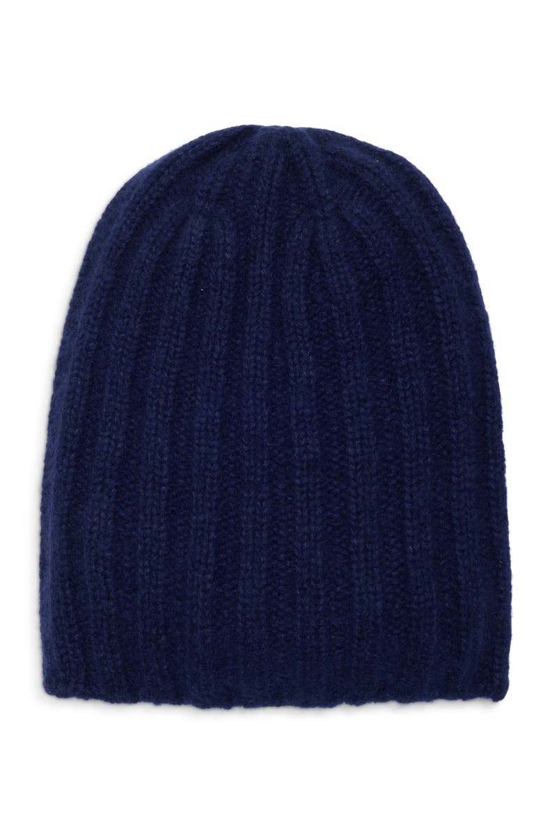 Bhaltair Cashmere & Silk Rib Beanie, Main, color, CLOUD KLEIN HD4510