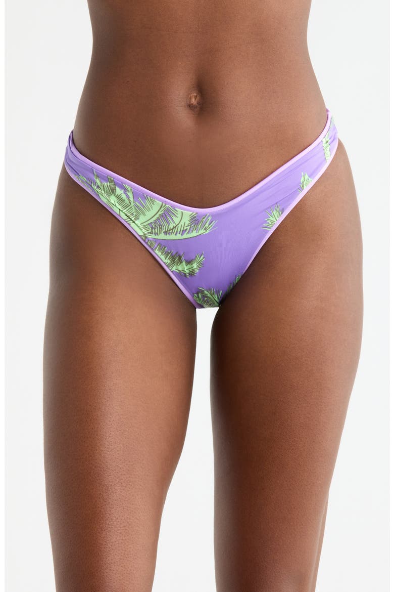 Lilac Splendour Metallic Reversible Swim Bottoms, Alternate, color, PURPLE