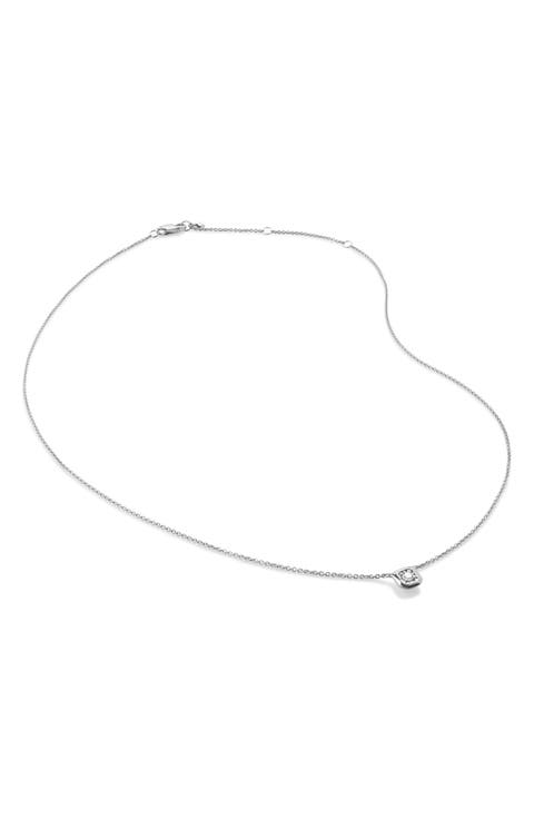 Asscher Lab Created Diamond Pendant Necklace