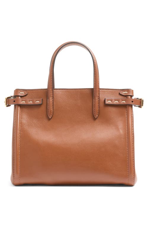 Valentino Garavani Brown Leather Antibes Shopping Bag