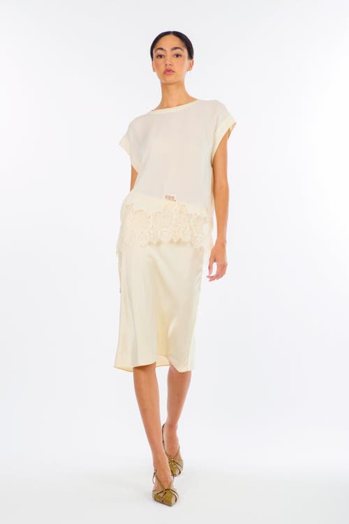 Secret Mission Lainey Midi Skirt In Gold