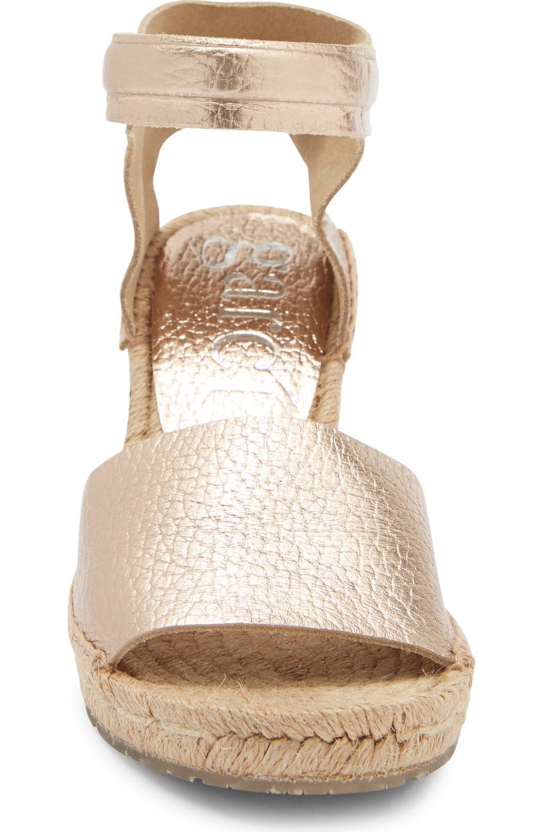 Pedro Garcia Olany Espadrille Wedge Sandal, Alternate, color, Rose Gold