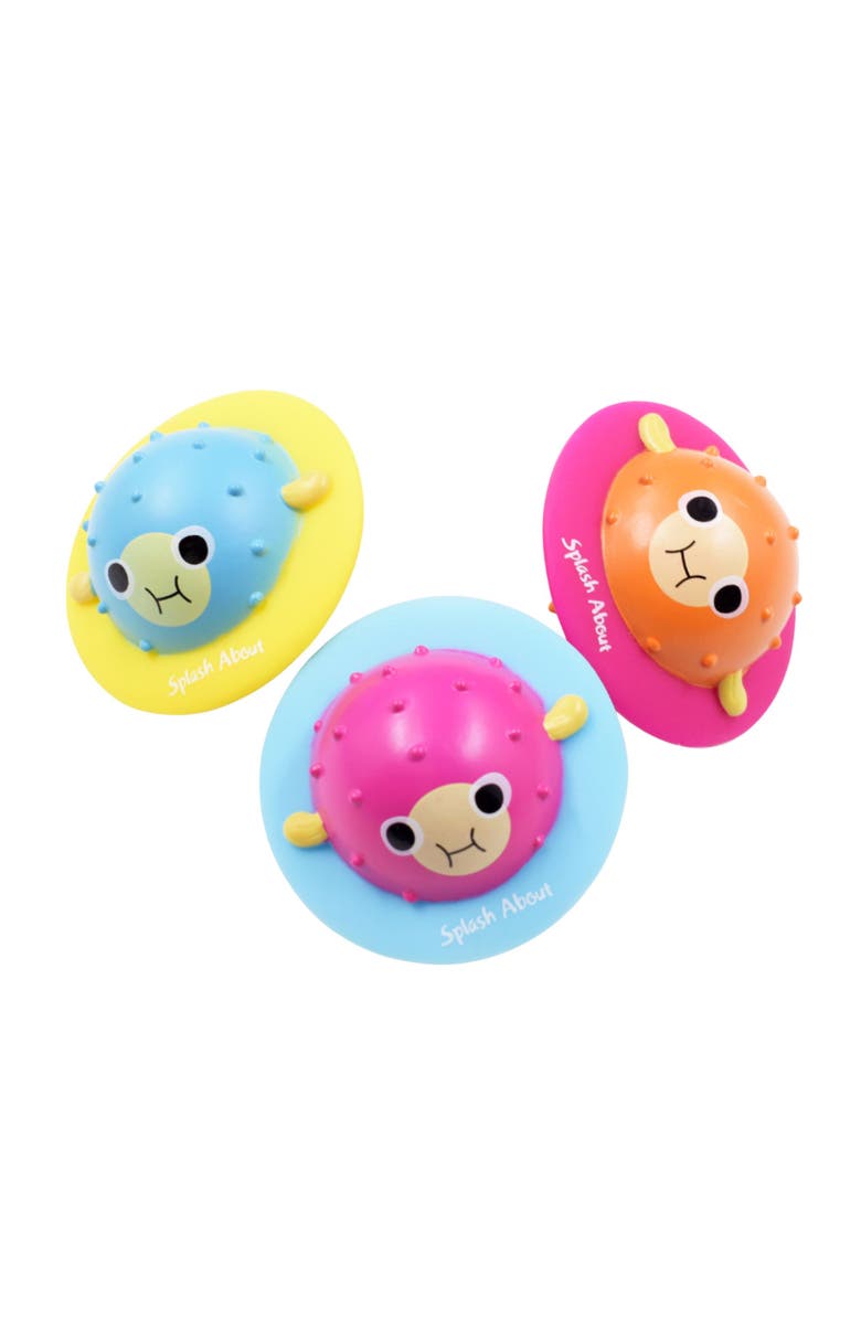 Splash About Pufferfish Flip & Float Pool & Bath Toys, Pack of 3, Main, color, Multicoloured