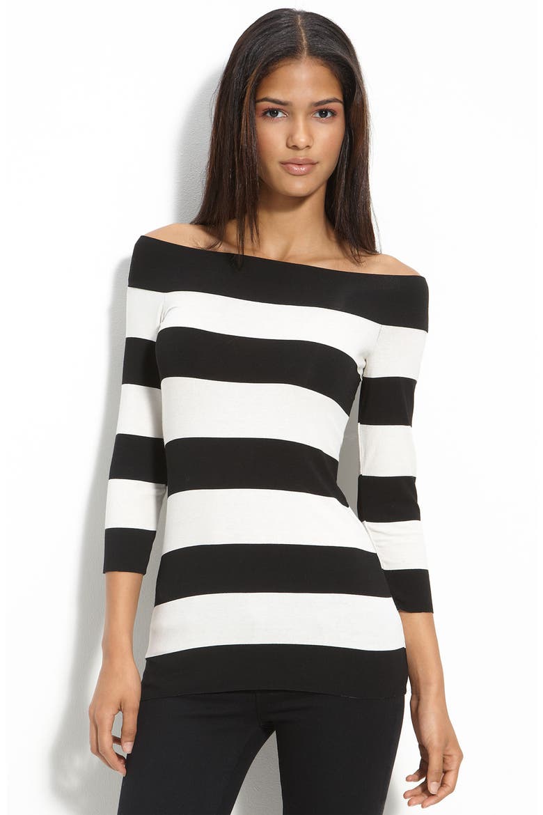 Woman Body Pattern Checklist Bailey 44 Stripe Off Shoulder Top (Women) | Nordstrom