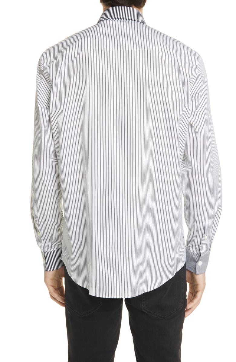Burberry Chatteris Classic Fit Stripe Button-Up Shirt, Alternate, color, 