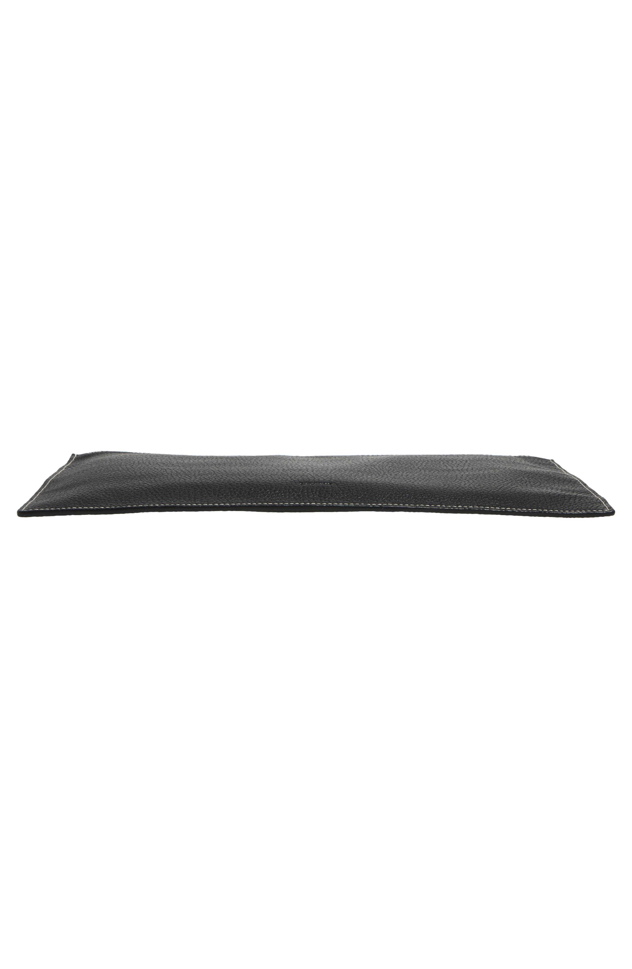 Lié Studio The Lilith Travel Pouchette, Alternate, color, Black Grosgrain