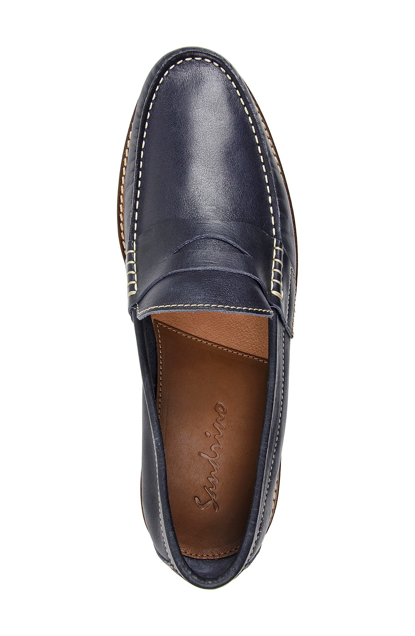 Roland Penny Loafer, Alternate, color, NAVY