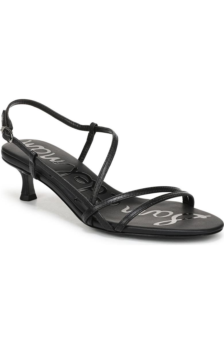 Sam Edelman Cora Slingback Kitten Heel Sandal, Main, color, Black