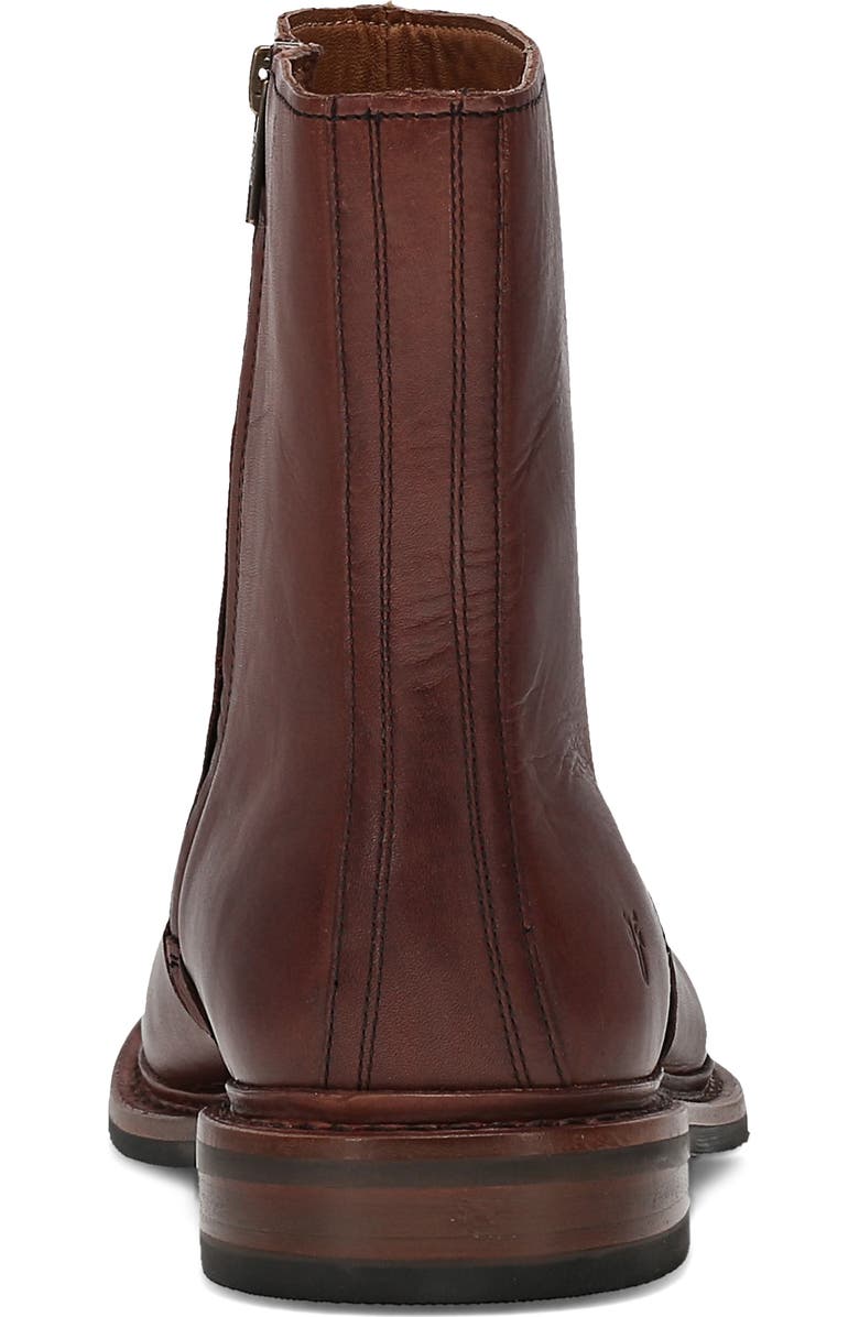 Frye Paul Zip-Up Boot, Alternate, color, Brown