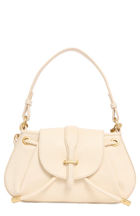 Elic Leather Top Handle Bag